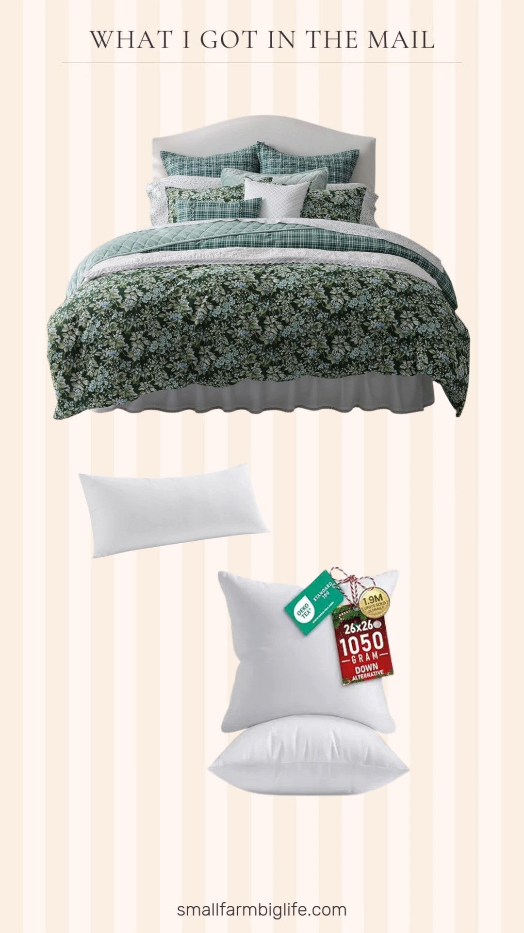 This is the duvet cover and sham set I got for Black Friday. It's still on sale! These are the pillows I ordered for the shams and they're also still on sale. 

 #LTKdayinmylife #LTKHome #LTKSaleAlert