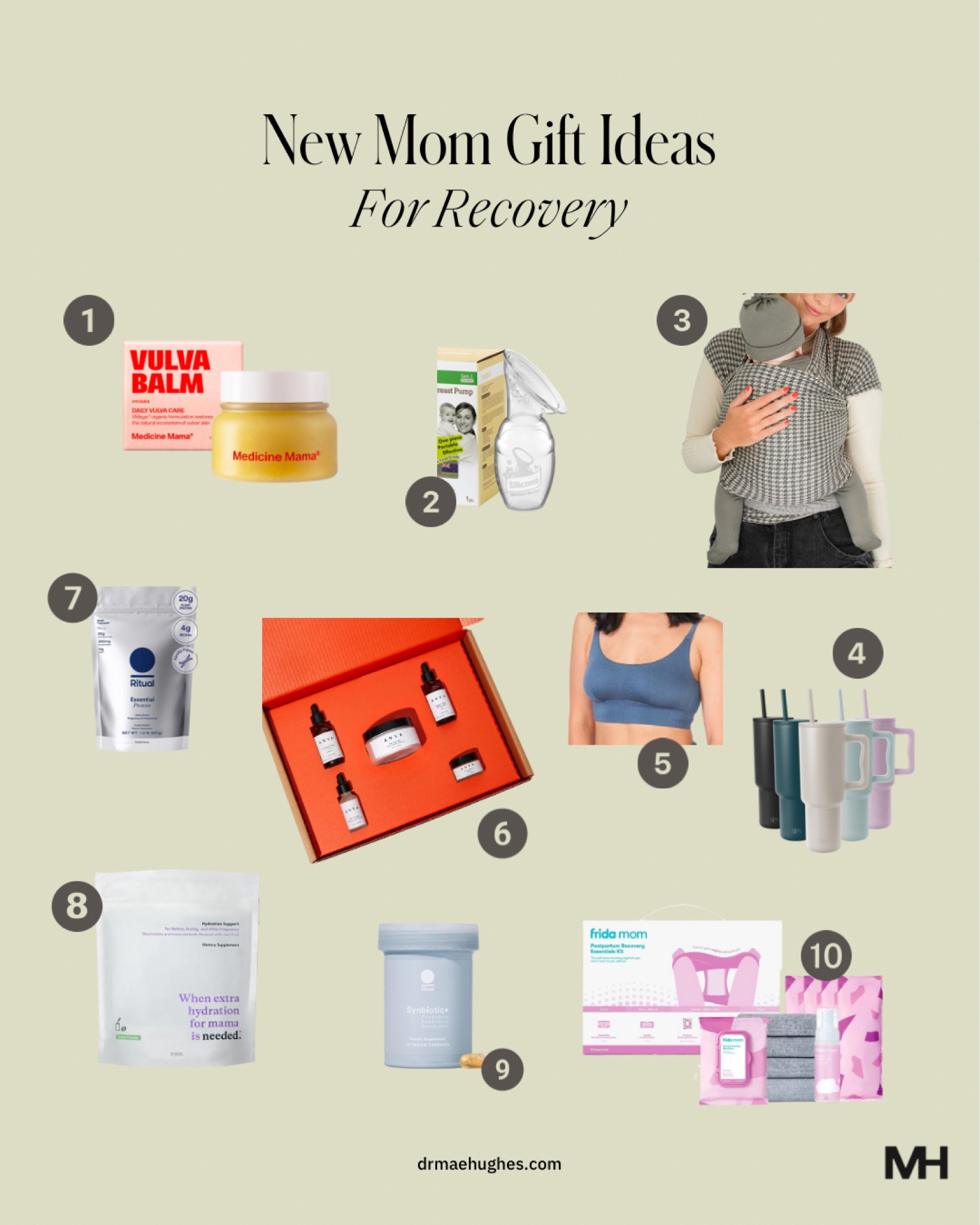New moms gift ideas for recovery!