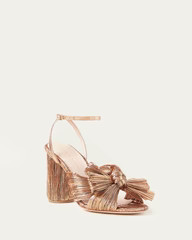Camellia Dark Rose Gold Bow Heel | Loeffler Randall