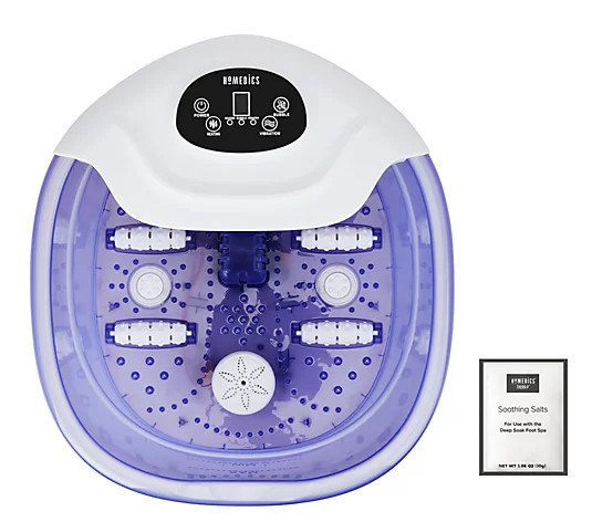HoMedics BubbleSpa+ Epsom Salt Footbath with Heat Boost | QVC