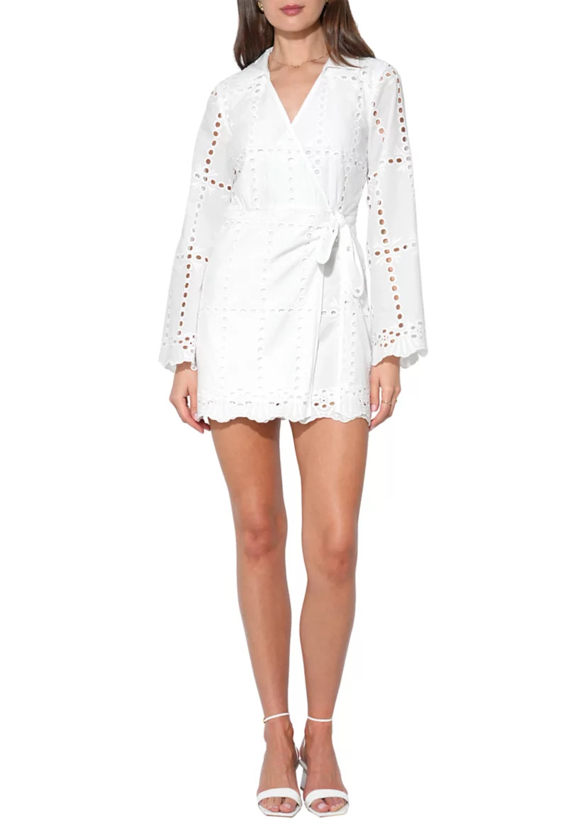 Women's Long Sleeve Lace Wrap Dress | Belk