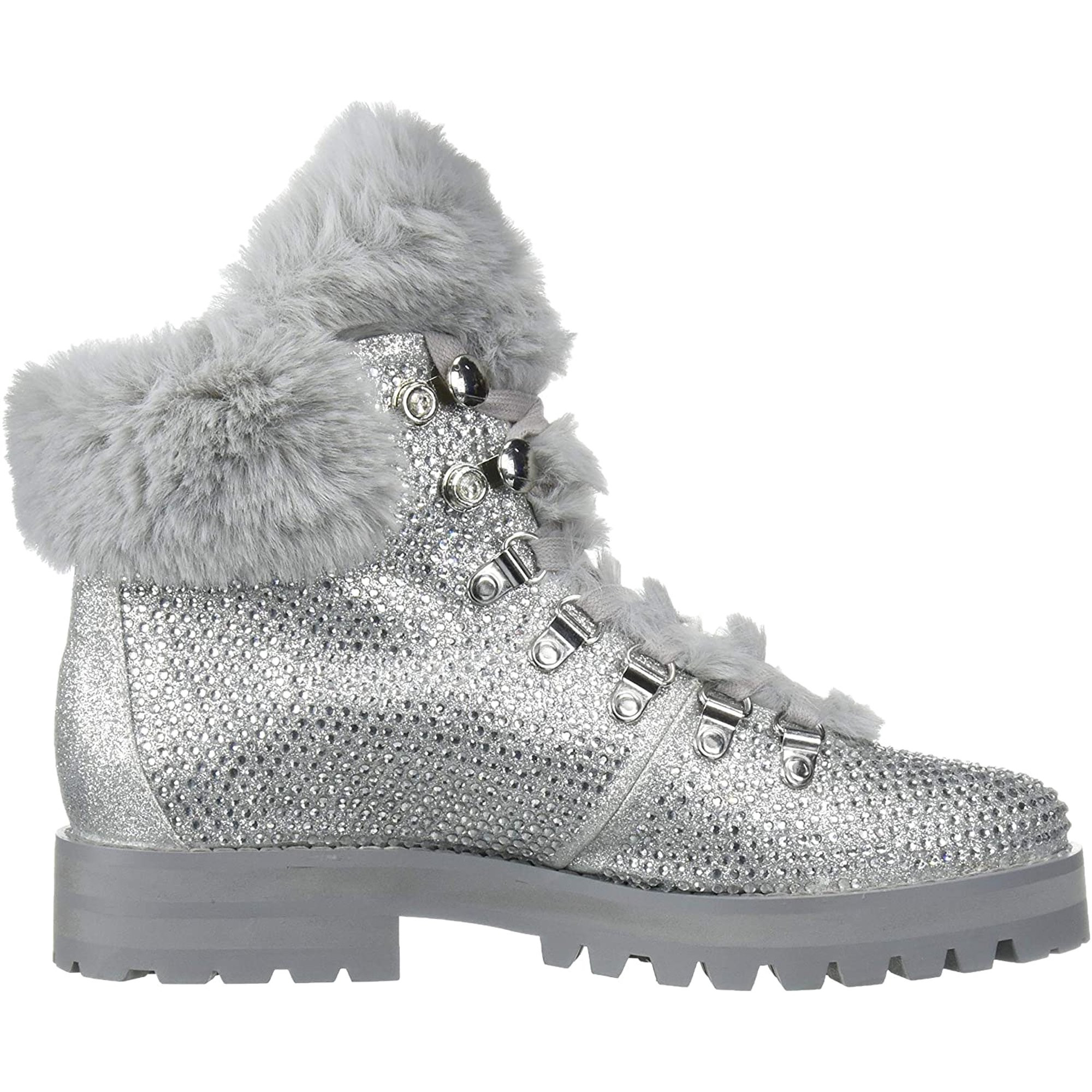 Jessica Simpson Womens Norina Embellished Hiker Ankle Boots Black 5 Medium (B,M) | Walmart (US)