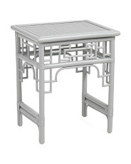 20x16x24 Fretwork Rattan Side Table | Furniture & Lighting | Marshalls | Marshalls
