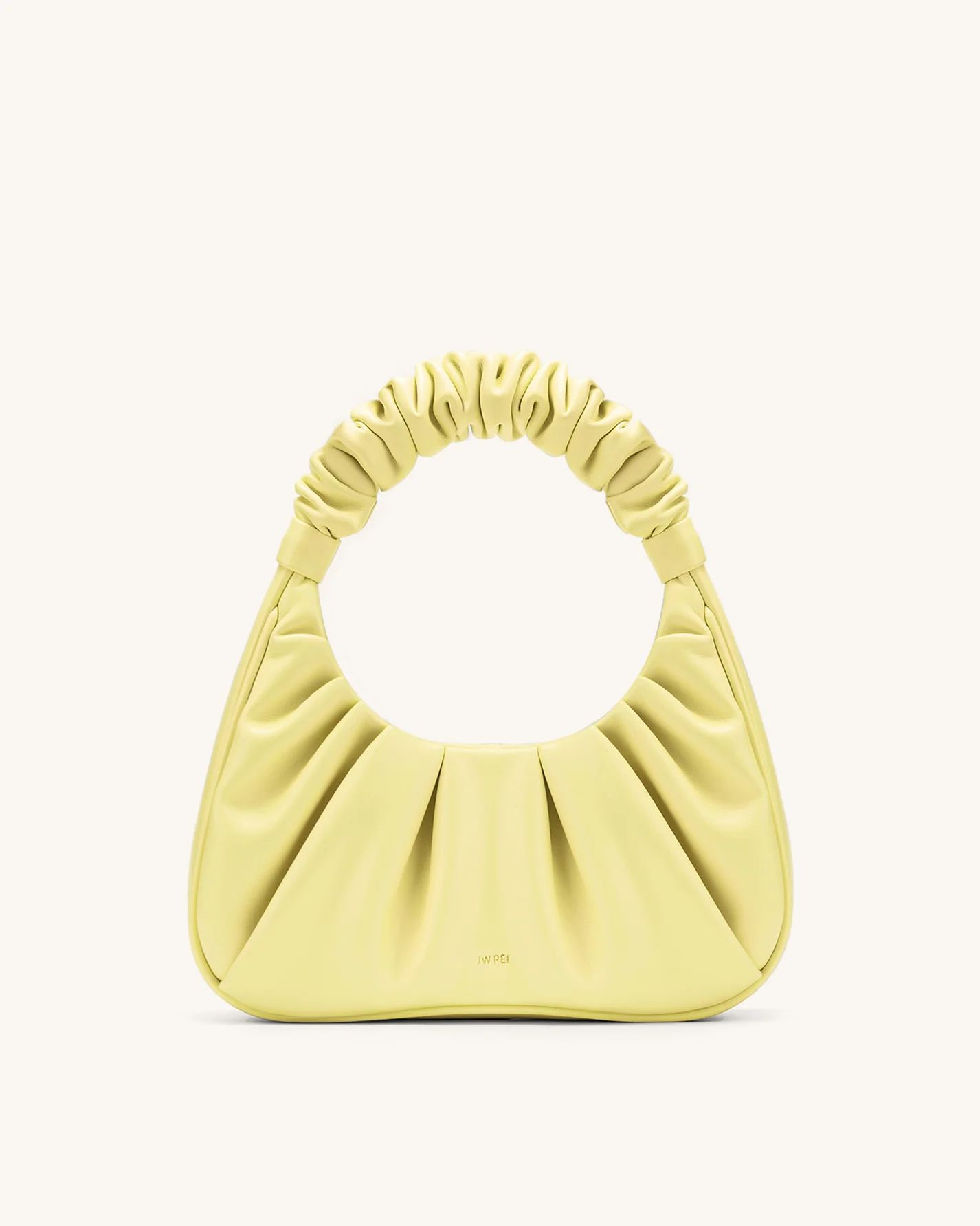 Gabbi Ruched Hobo Handbag - Light Yellow | JW PEI US