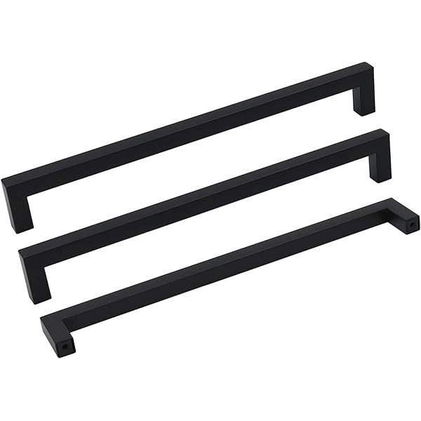 25Pack Kitchen Cabinet Handles Black Drawer Pulls - goldenwarm LSJ12BK 3-3/4in(96mm) Hole Centers... | Amazon (US)
