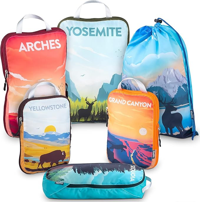 Compression Packing Cubes for Travel- Packing Cubes and Travel Organizers | Amazon (US)