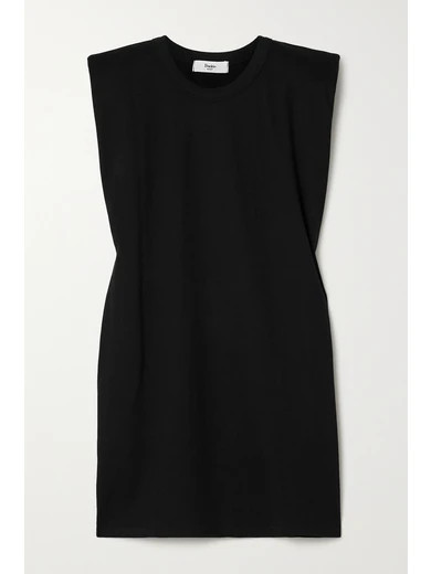 Frankie Shop - Tina Cotton-jersey Mini Dress - Black | NET-A-PORTER (US)