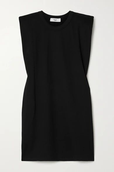 Frankie Shop - Tina Cotton-jersey Mini Dress - Black | NET-A-PORTER (US)