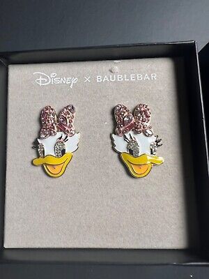 New Disney X Baublebar Disney Daisy Duck  Stud Earrings Pink bow | eBay US