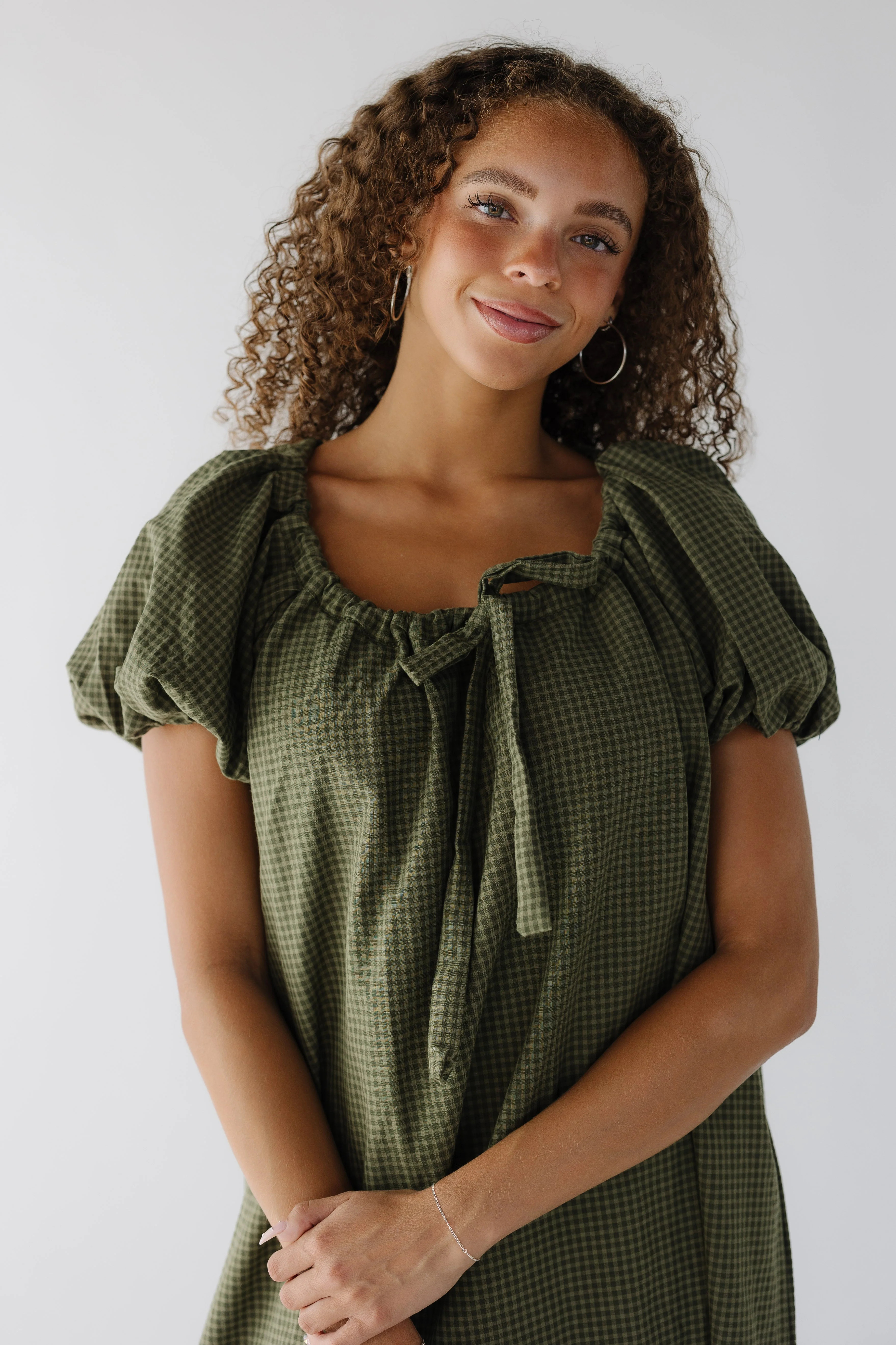 Modest Brass & Roe Gingham Bow Dress | Called To Surf
