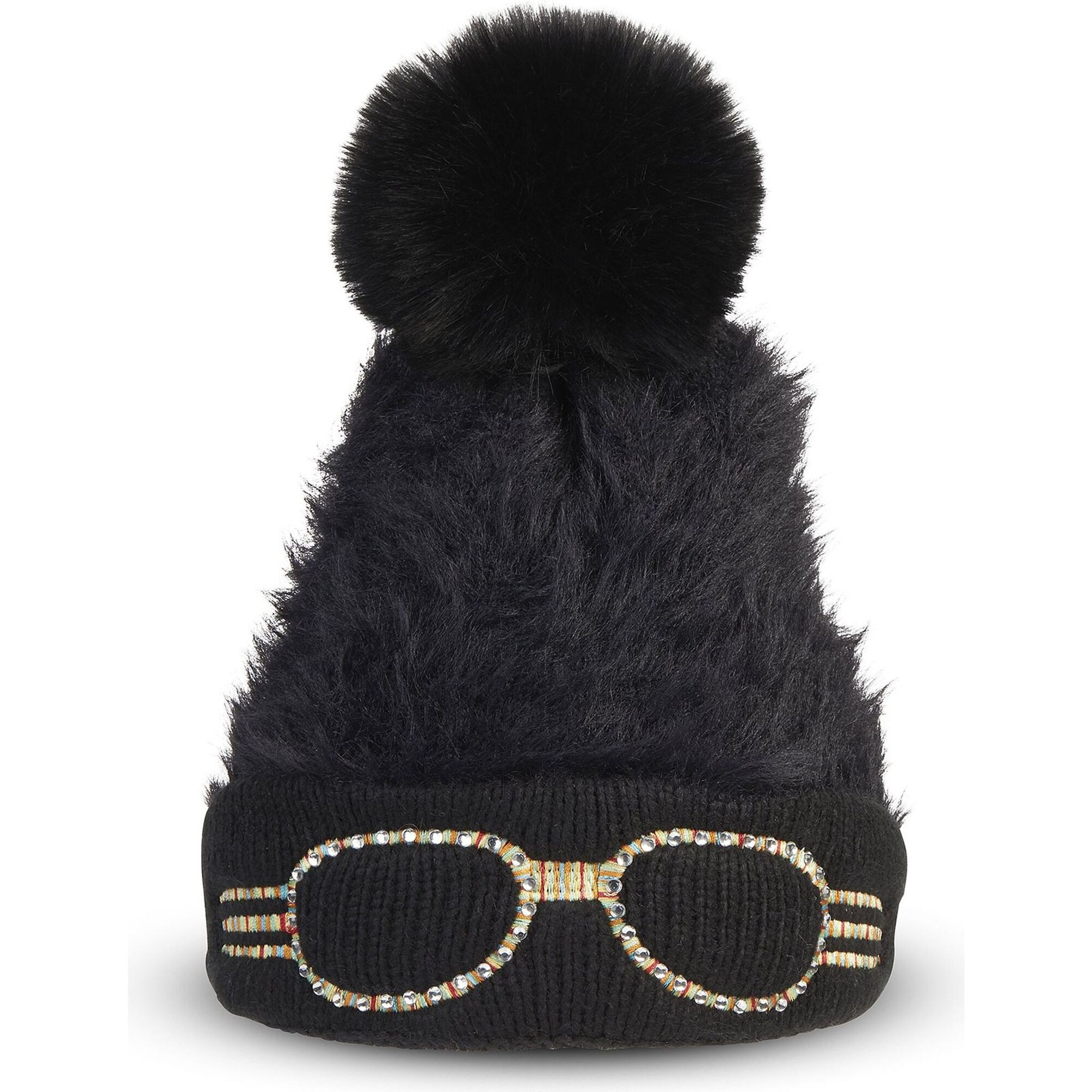 Skiing Knit Hat, Black Night | Maisonette
