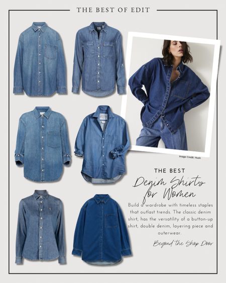 The Best Denim Shirts for Women.

Build a wardrobe with timeless staples that outlast trends. The classic denim shirt, has the versatility of a button-up shirt, double denim, layering piece and outerwear.

For effortless, timeless and ageless style.


#LTKOver40 #LTKStyleTip