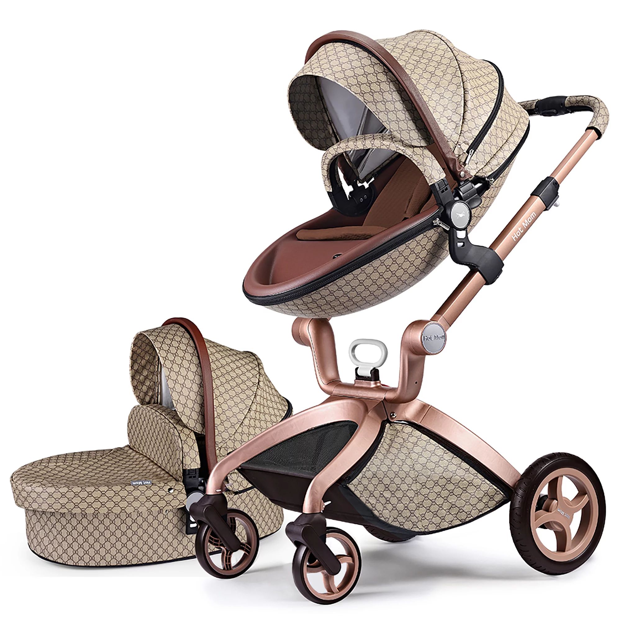 Hot Mom Travel System Stroller, Beige | Walmart (US)