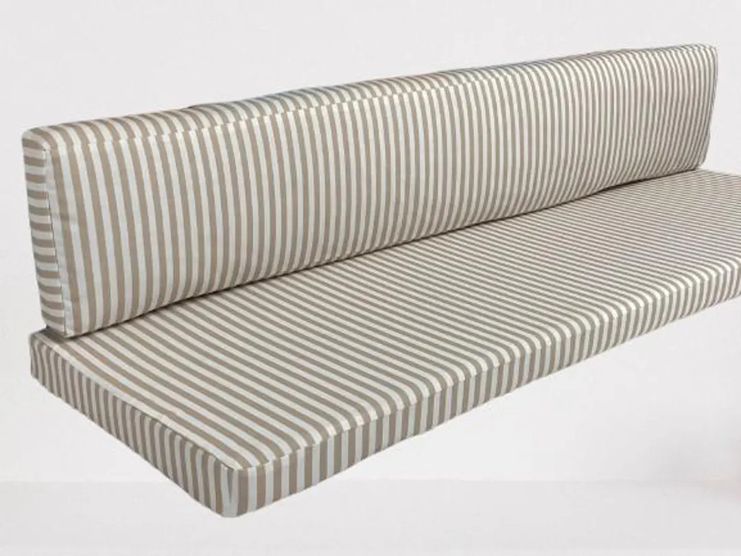 3" thick - Water resistant Bench Cushion in Stripe Pattern Custom Indoor/Outdoor | Etsy (Global)