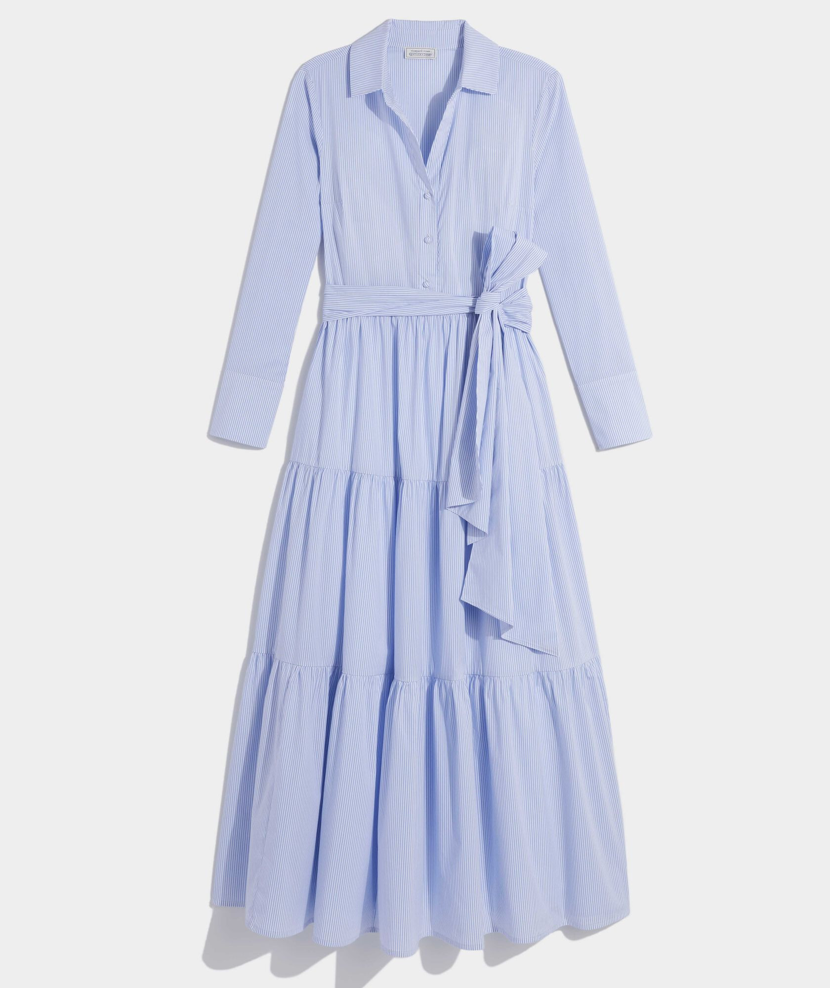 Kentucky Derby Striped Tiered Shirtdress | vineyard vines