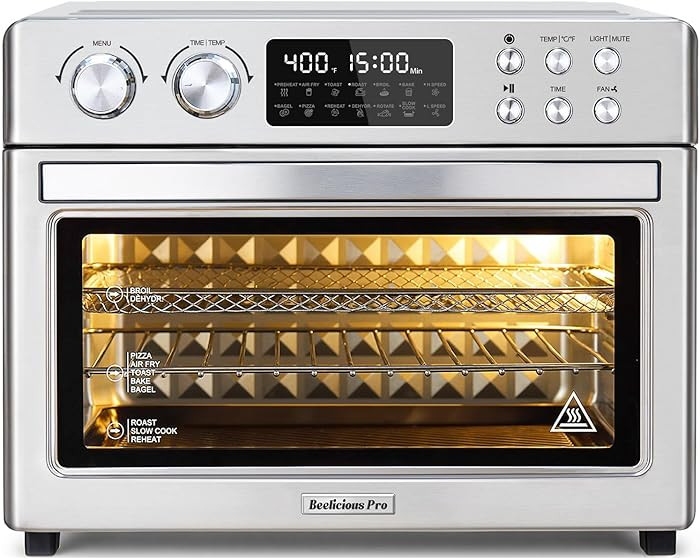 28QT Air Fryer Toaster Oven Combo, Large 12-in-1 Convection Countertop Oven with Next-Gen HeatWav... | Amazon (US)