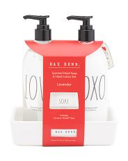 15.4oz Love Xoxo Scented Hand Soap And Lotion Set With Dish | TJ Maxx