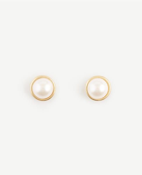 Pearlized Cabochon Studs | Ann Taylor (US)