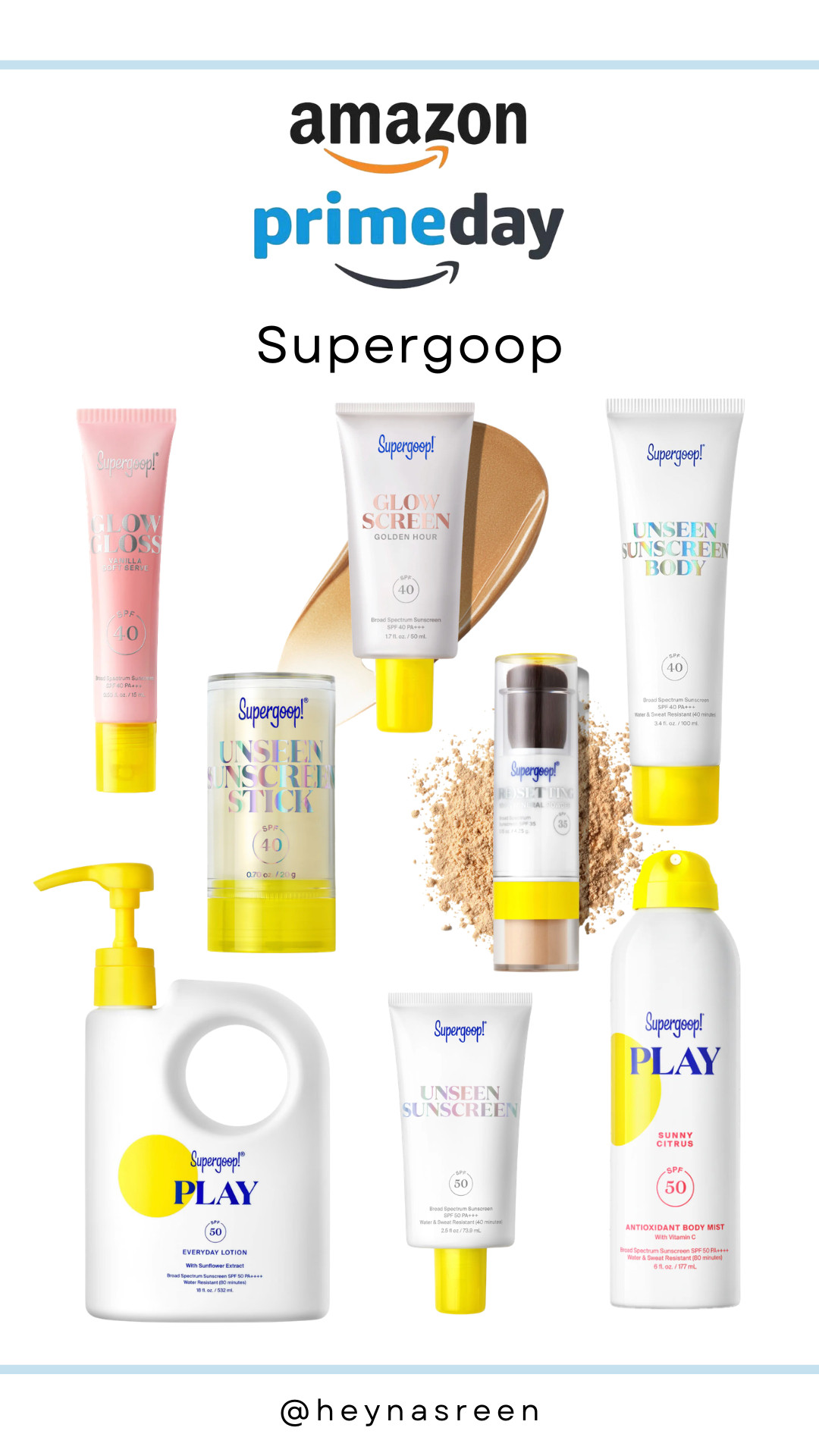 It's Amazon PRIME DAY! All my favorite summer SPF essentials from Supergoop are on major sale. RUN!

#LTKSeasonal #LTKSaleAlert #LTKBeauty