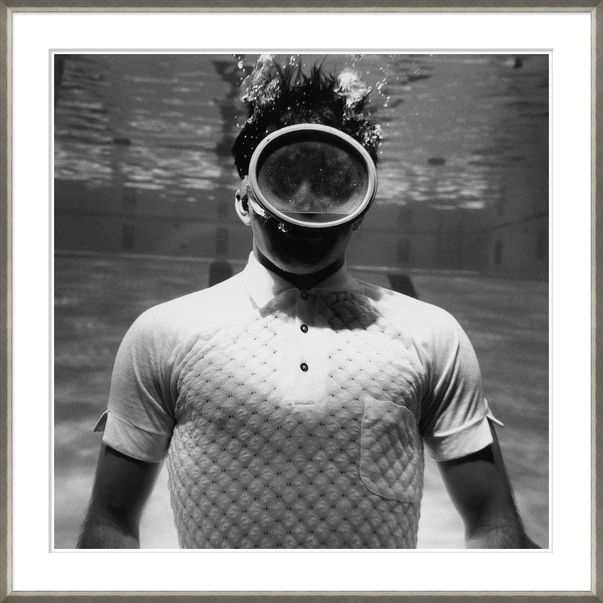 'Man Underwater' by Leonard Nones - Picture Frame Photograph on Paper | Wayfair North America