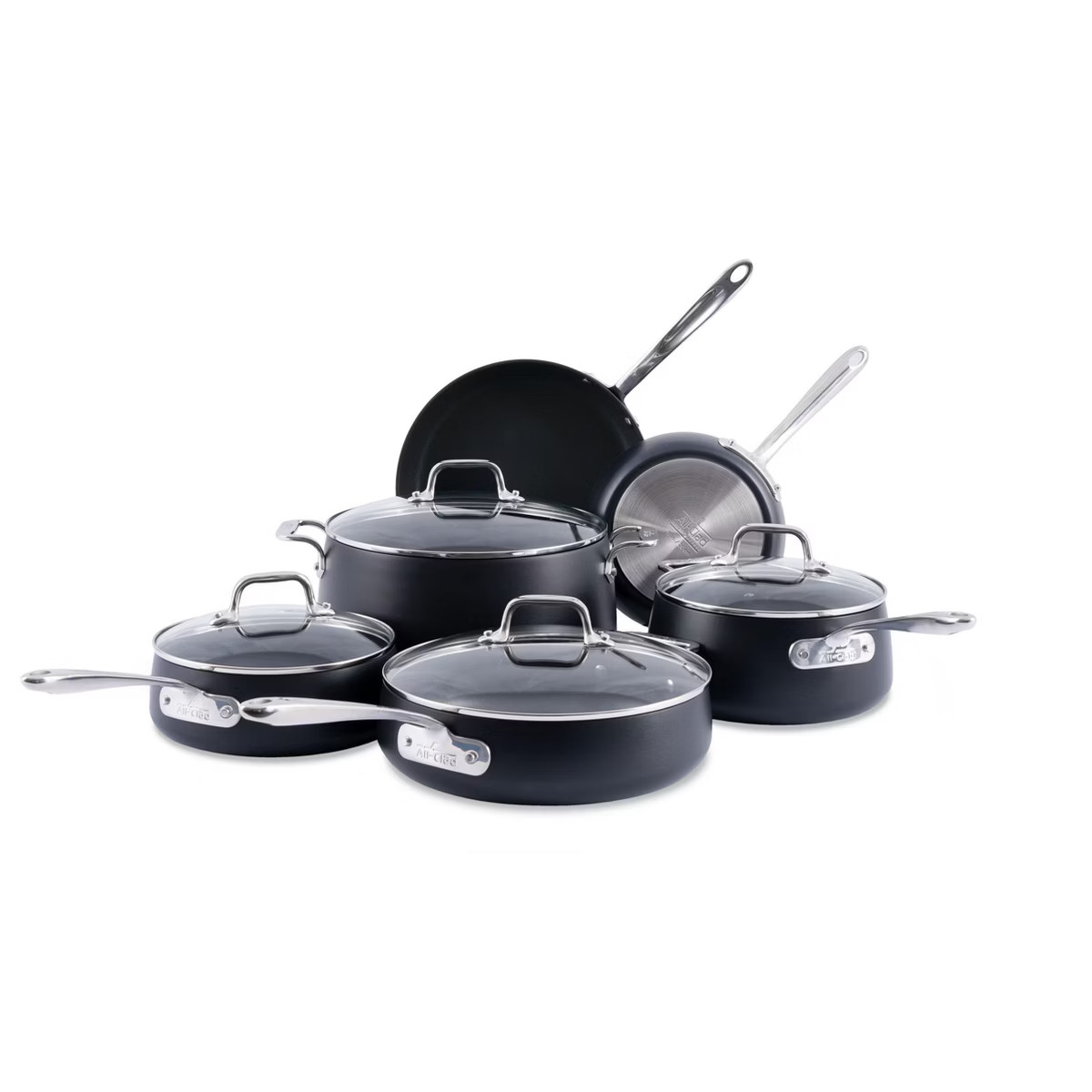 All-Clad Nonstick Cookware Set, HA1 Expert Cookware, Black | Target