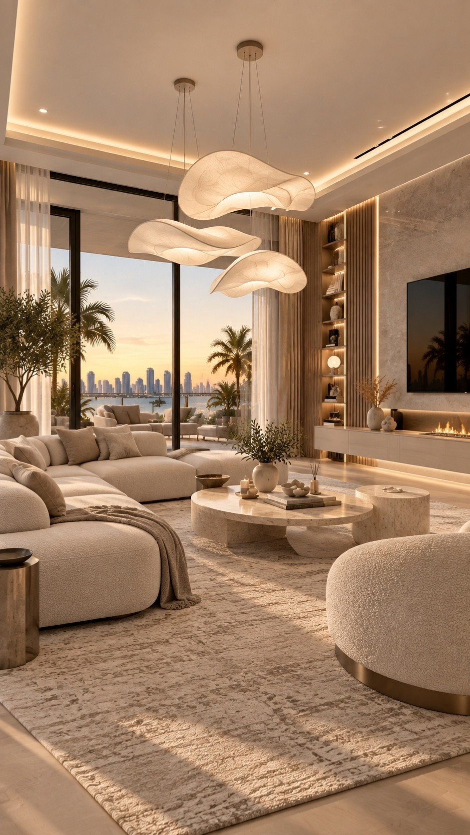 Shop This Room ✨ Shop the full look through my LTK — furniture, lighting, décor and similar finds are linked below. A dreamy luxury living room featuring creamy curved seating, sculptural lighting, warm neutral textures and floor-to-ceiling windows. The perfect blend of organic modern, California style and quiet luxury.

#LivingRoom #LivingRoomIdeas #LivingRoomInspo #ModernLivingRoom #LuxuryLivingRoom #LivingRoomDecor #OrganicModern #CaliforniaModern #QuietLuxury #WarmMinimalism #NeutralInteriors #ModernLuxury #LuxuryInteriors #LuxuryHome #InteriorDesign #InteriorInspo #HomeInspo #HomeDecor #DesignerInspired #NeutralHome #ModernHome #CozyLivingRoom
