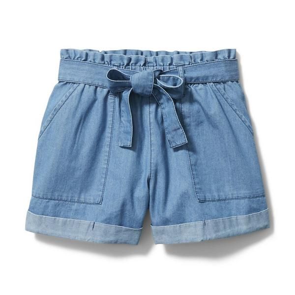 Chambray Belted Short | Janie and Jack