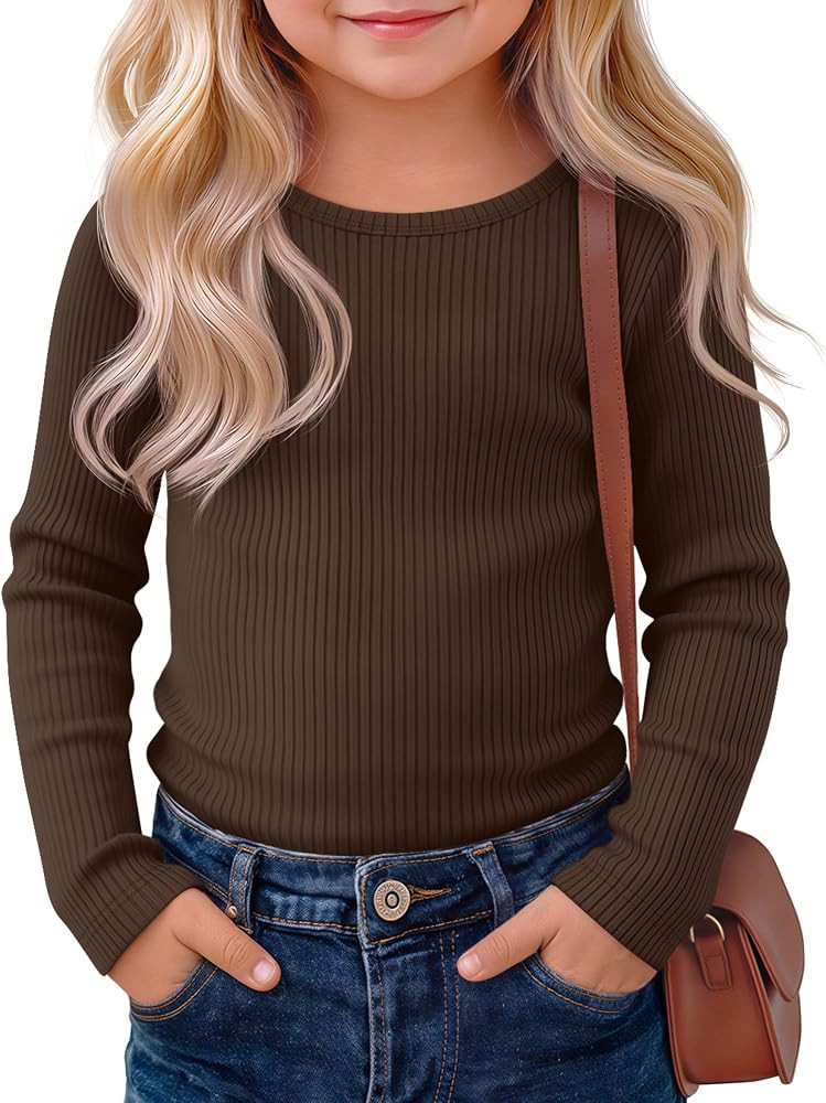 Girls\u2019 Long Sleeve Cotton Shirts | Amazon (US)