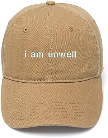 Baseball Caps I am Unwell Embroidered Cap Unisex Washed Cotton Adjustable Embroidery Cap | Amazon (US)