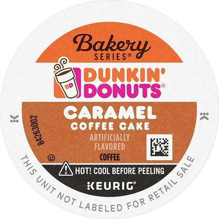 Dunkin Bakery Series Caramel Coffee Cake Flavored Coffee, 10 K Cups for Keurig Coffee Makers | Walmart (US)