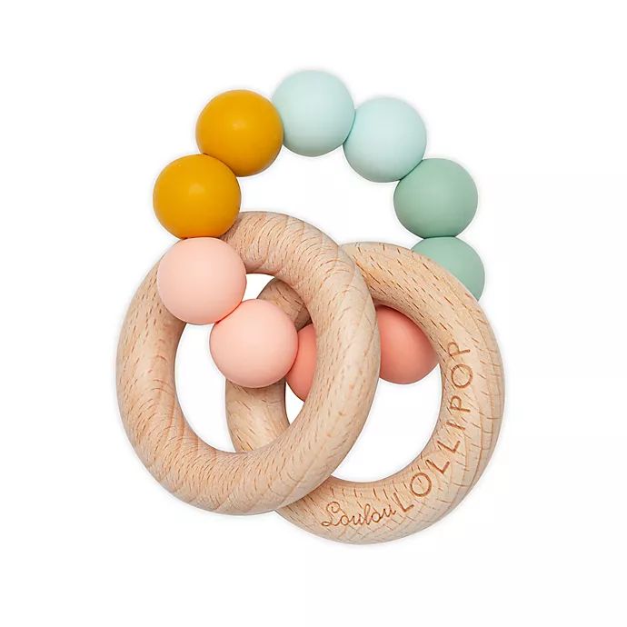 Loulou LOLLIPOP Silicone and Wood Bubble Teething Ring | Bed Bath & Beyond | Bed Bath & Beyond