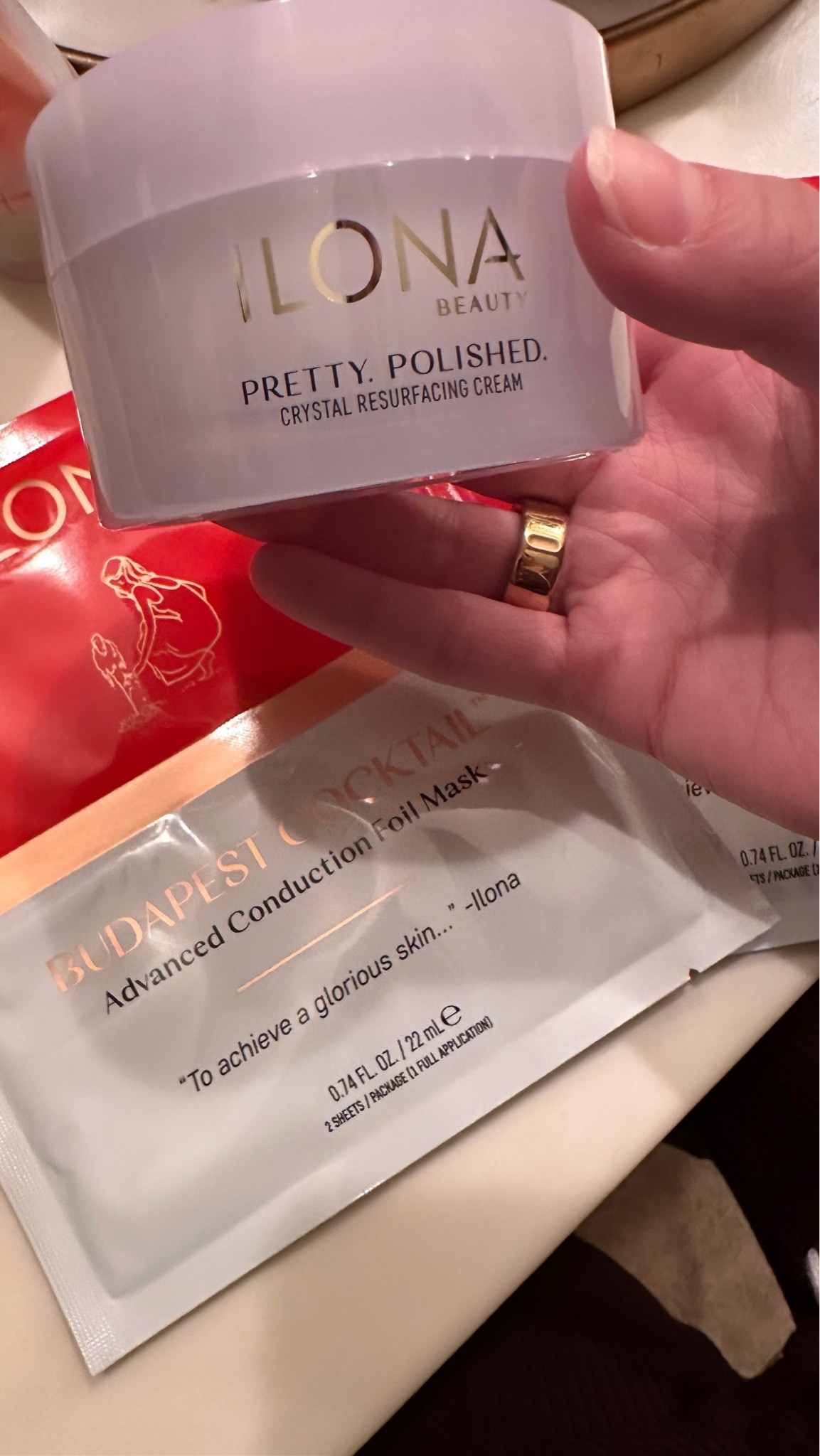 Tonight’s Skincare Lineup 

Using the Ilona Beauty Polish mask & the Budapest cocktail foil face mask 

Use code LTK for $$ off

#LTKgrwm #LTKmomlife #LTKselfcare