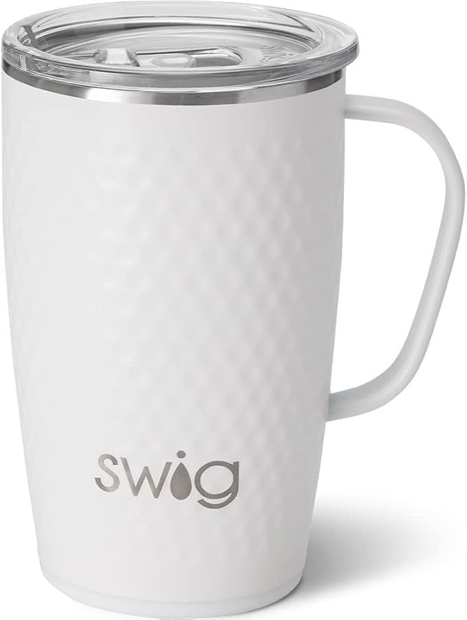Swig Life 18oz Insulated Coffee Mug with Handle & Lid, Cup Holder Friendly, Dishwasher Safe, Stai... | Amazon (US)
