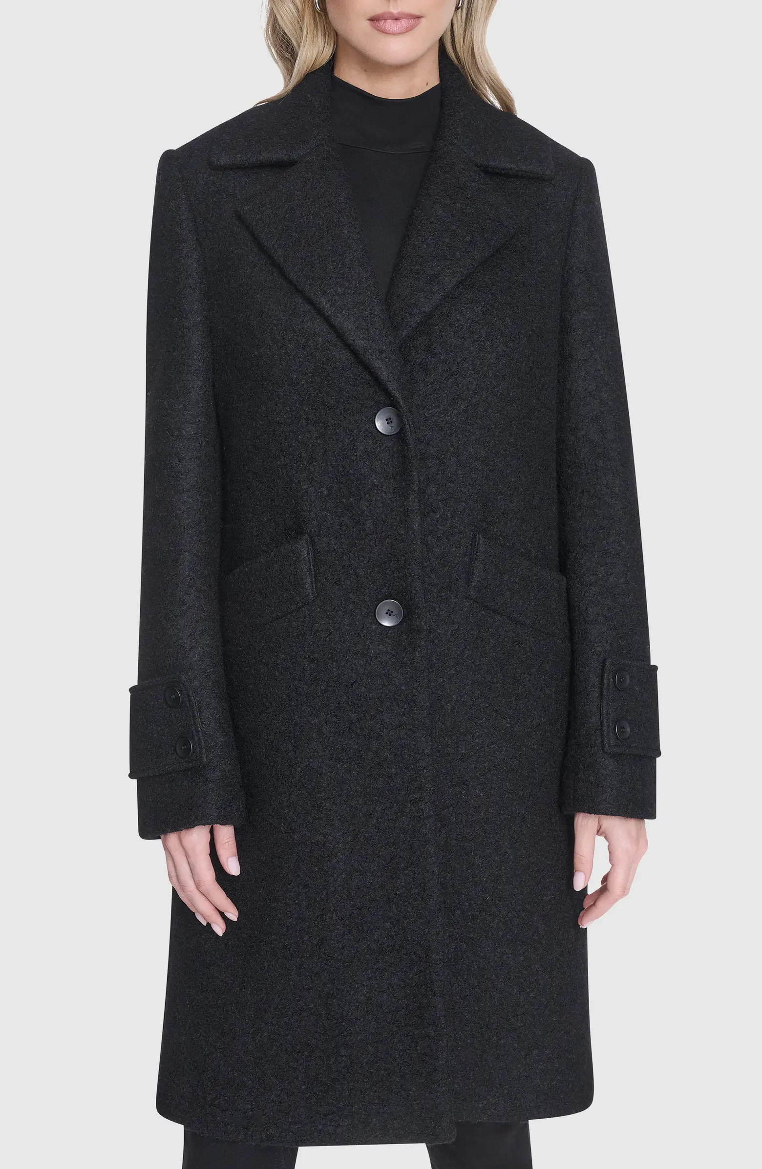 Andrew Marc Regine Pressed Bouclé Wool Blend Coat | Nordstromrack | Nordstrom Rack