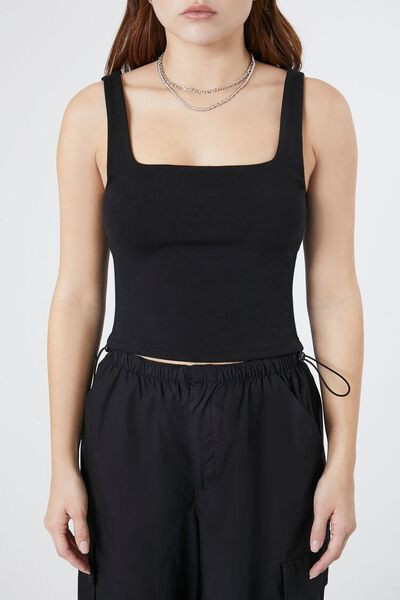 Cropped Rib-Knit Tank Top | Forever 21
