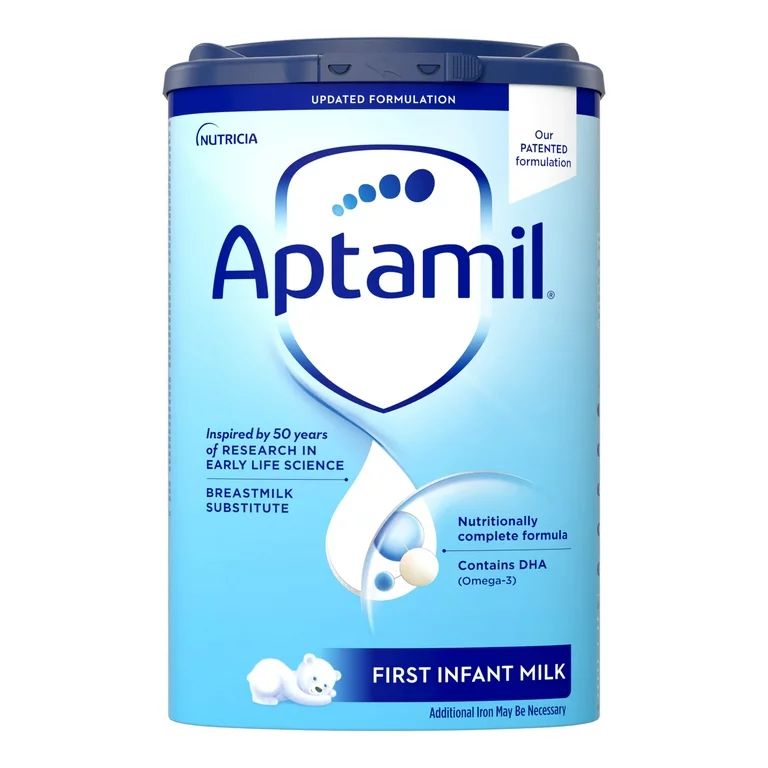 Aptamil First Powder Infant Formula with GOS/FOS, DHA, & HMO 3’GL, 28.2oz Canister | Walmart (US)