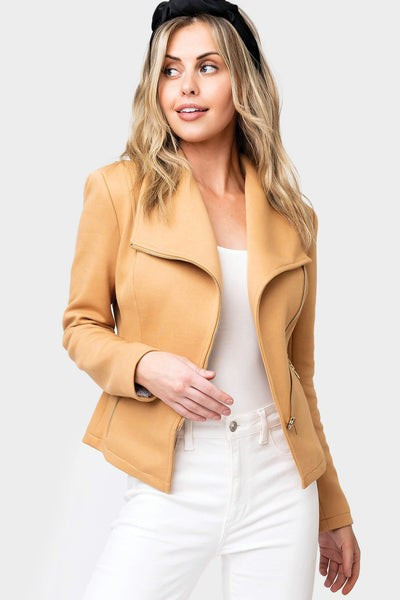 Stretch Knit Moto Jacket | Gibson