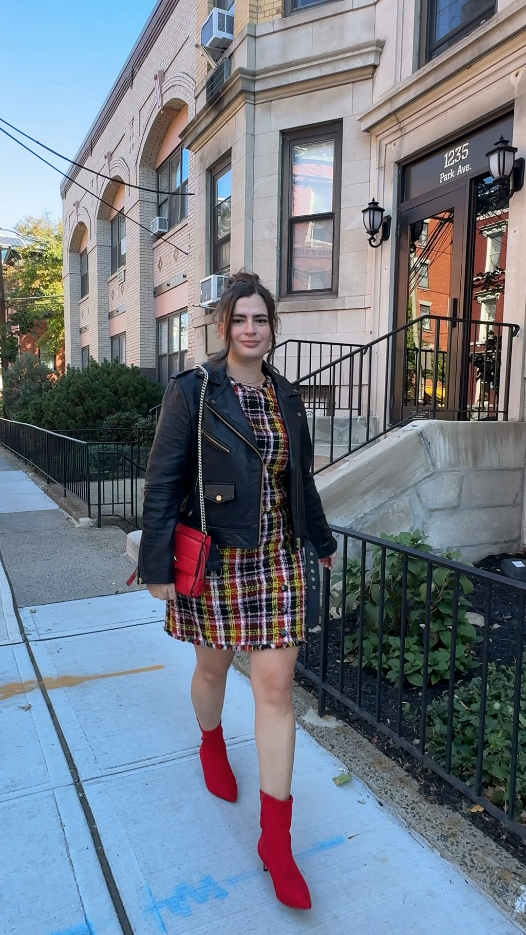 I love this tweed dress that I got from Kate Spade, it’s the perfect fall fabric. I also paired it with a black leather jacket, this one is from Rebecca Minkoff but I linked some similar ones. I added some red accessories to give the outfit a more playful look, I thrifted these red suede boots a few years ago but I shared some similar ones and a cute red purse! 

#LTKStyleTip #LTKFindsUnder100 #LTKSeasonal