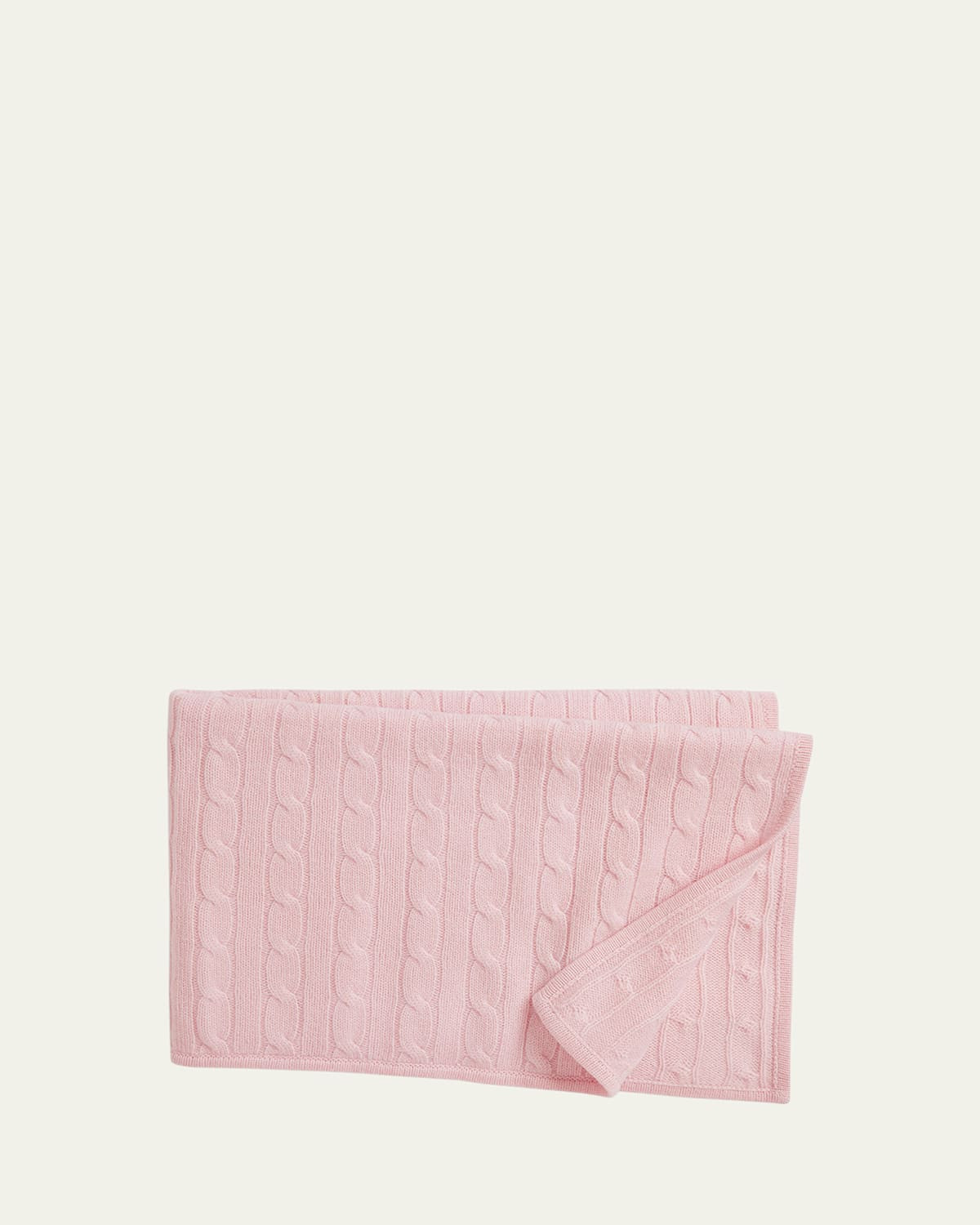 Girl's Cashmere Cable-Knit Baby Blanket | Bergdorf Goodman