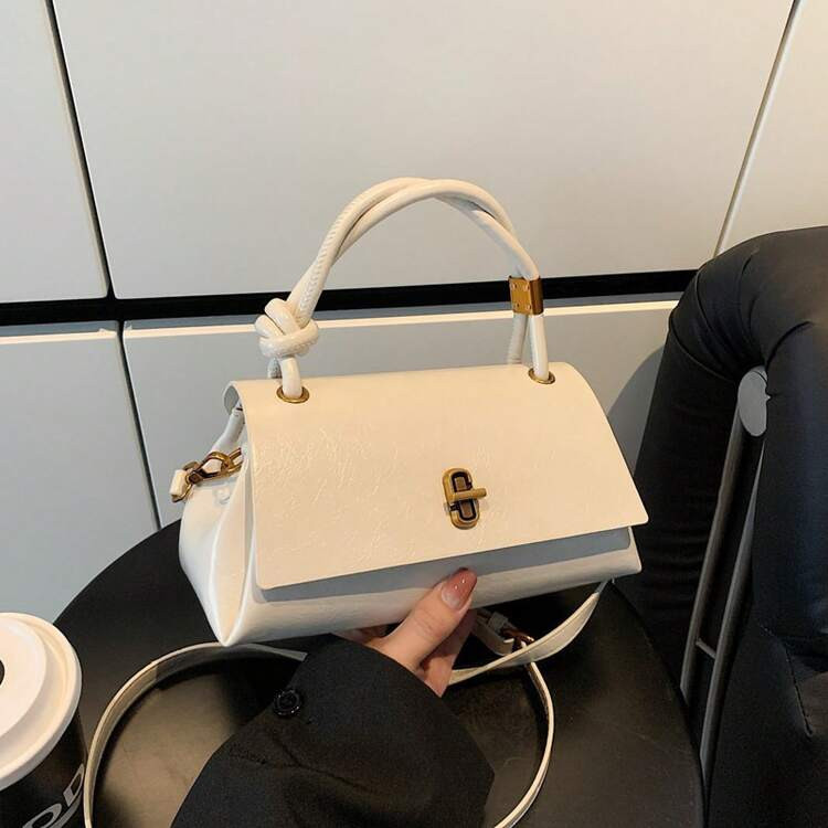 Bolso de cuero brillante para mujer | SHEIN