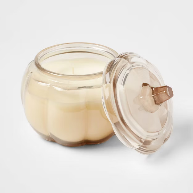 Glass Vanilla Pumpkin Candle White - Threshold™ | Target