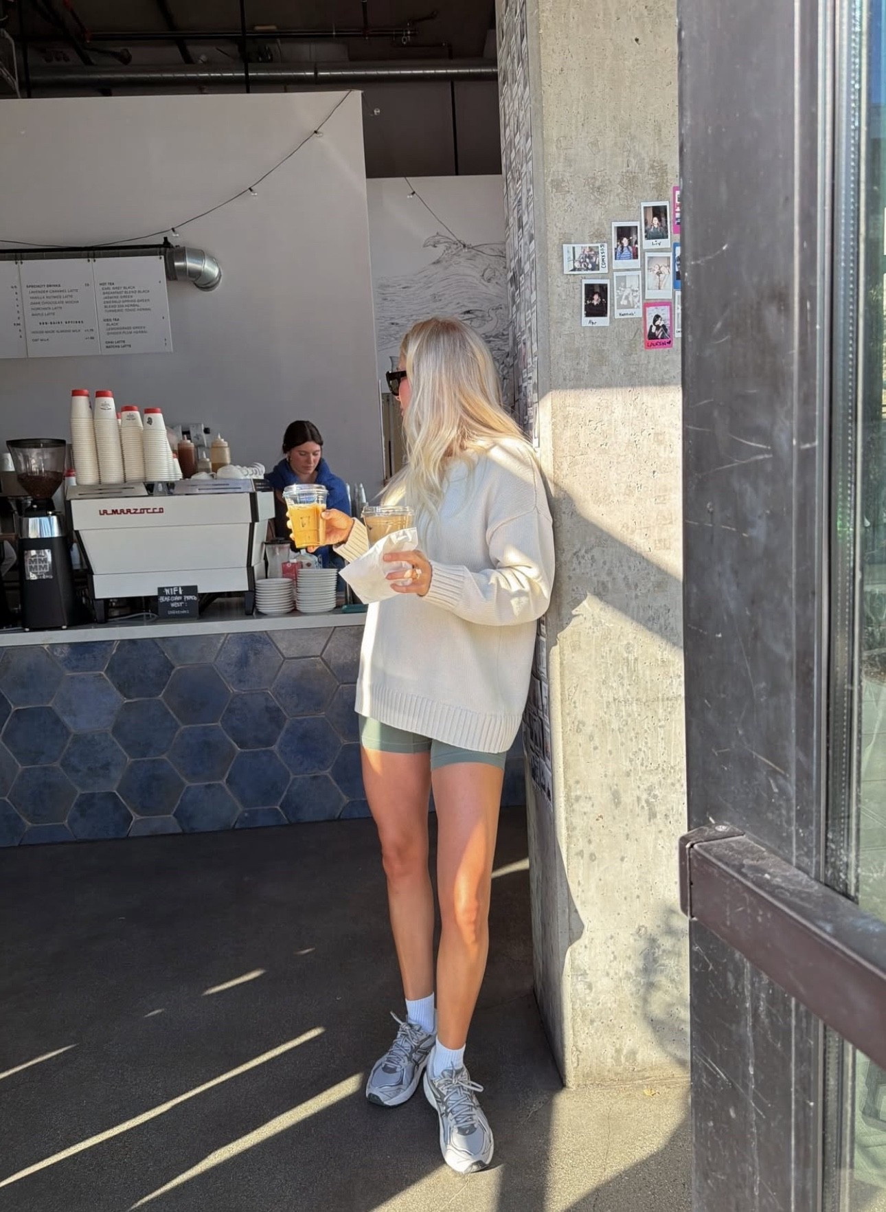 Wearing a 6 in shorts (6” - willow leaf), 10 in top (willow leaf), medium in sweater, shoes run tts! #kathleenpost

Workout wear, athleisure, walk outfit, bump outfit, maternity outfit, bump friendly

#LTKootd #LTKfitnessgoals #LTKActive

#LTKBump