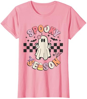 Spooky Season Retro Happy Halloween Ghost Women Toddler Girl T-Shirt | Amazon (US)