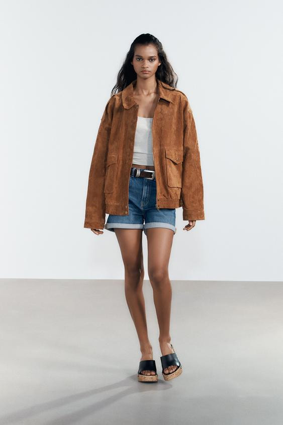 HIGH-WAISTED MOM FIT SHORTS | Zara US