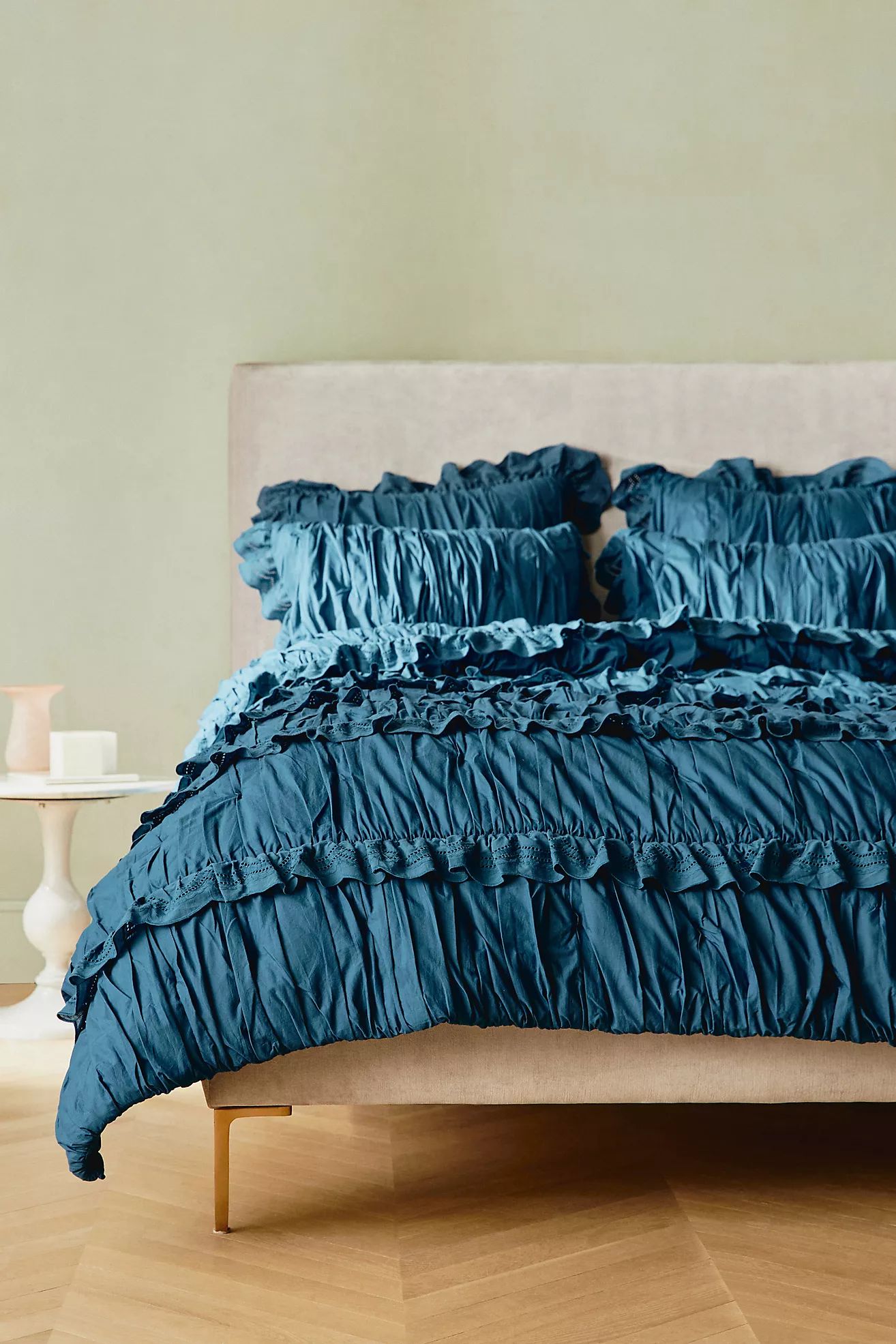 Astride Ruffled Voile Quilt | Anthropologie (US)