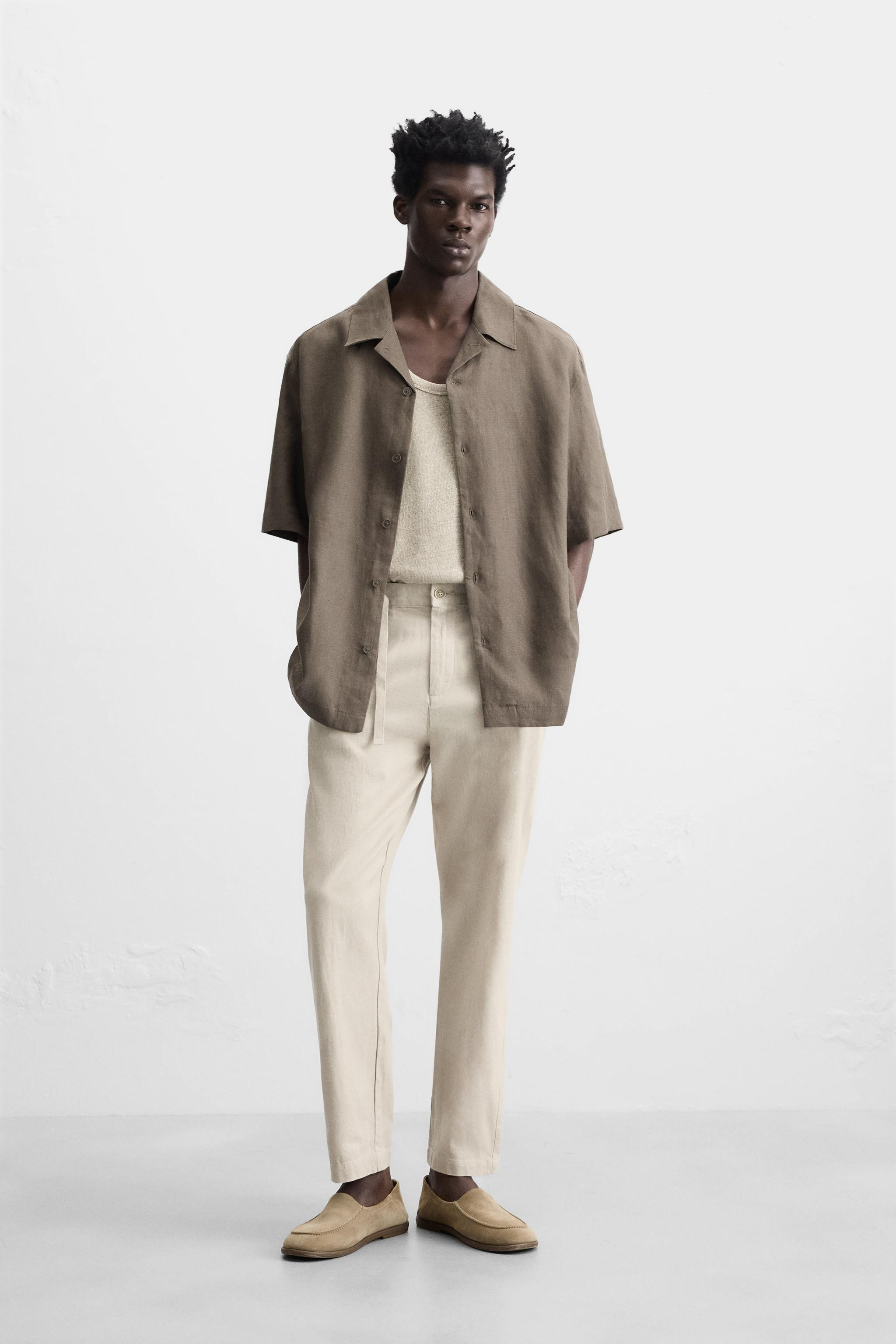COTTON LINEN PANTS | Zara US