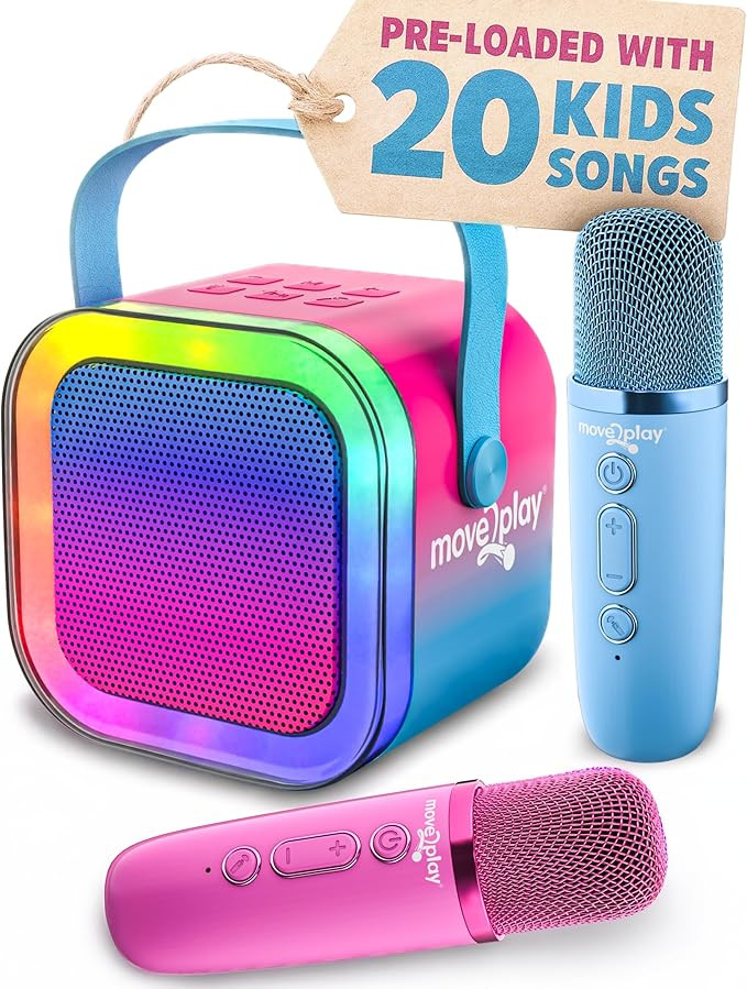 Move2Play, Karaoke Machine for Kids | Includes 20+ Kid Songs | 2 Microphones | Connect with Bluet... | Amazon (US)