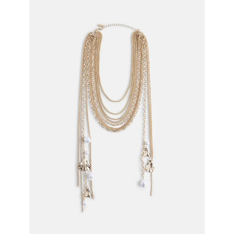 Scoop Multi-Strand Layered Necklace, Gold-Tone | Walmart (US)