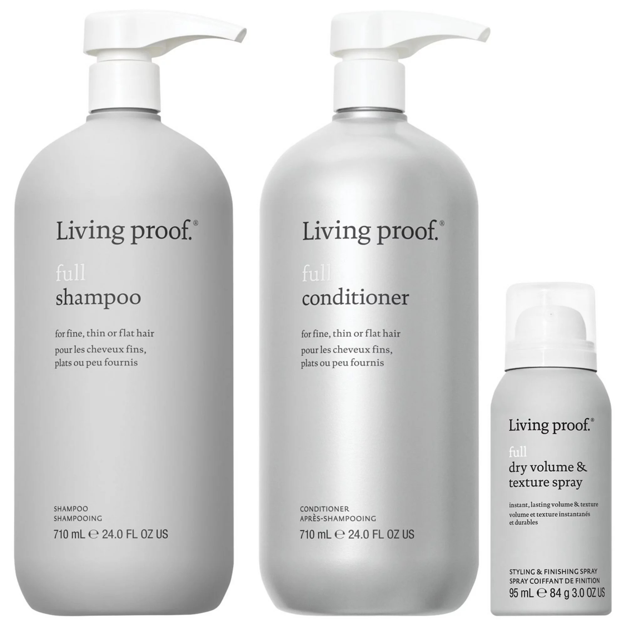 Living Proof Jumbo Full Shampoo and Conditioner with Mini Dry Volume & Texture Hair Spray Gift Se... | Kohl's