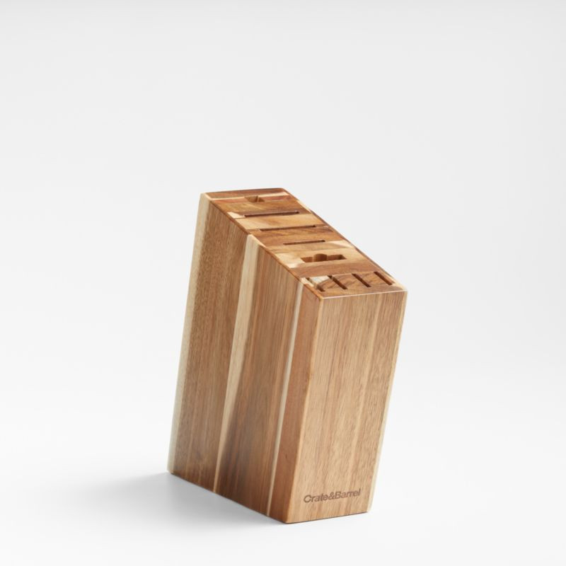 Crate & Barrel 9-Slot Knife Block | Crate & Barrel | Crate & Barrel